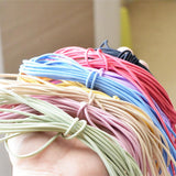 Max 5m Elastic Rope Colorful Rubber Hair Tie Hair Band Ponytail Holder DIY