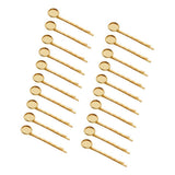 Max 20Pcs blank cabochon beads hair clip setting base round 12mm Golden