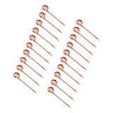 Max 20Pcs blank cabochon beads hair clip setting base round 12mm Rose Gold
