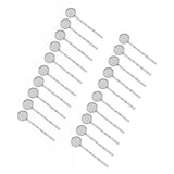 Max 20Pcs blank cabochon beads hair clip setting base round 12mm Silver
