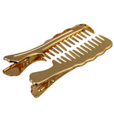 Max 10x Alligator Clips Prong Duckbill Teeth Comb Hairpin Bow DIY Gold
