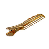 Max 10x Alligator Clips Prong Duckbill Teeth Comb Hairpin Bow DIY Gold