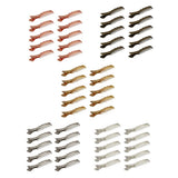 Max 10x Alligator Clips Prong Duckbill Teeth Comb Hairpin Bow DIY Gold