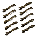 Max 10x Alligator Clips Prong Duckbill Teeth Comb Hairpin Bow DIY Antique Brass