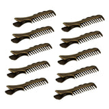 Max 10x Alligator Clips Prong Duckbill Teeth Comb Hairpin Bow DIY Antique Brass