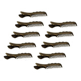 Max 10x Alligator Clips Prong Duckbill Teeth Comb Hairpin Bow DIY Antique Brass