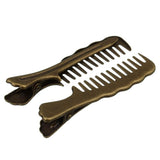Max 10x Alligator Clips Prong Duckbill Teeth Comb Hairpin Bow DIY Antique Brass