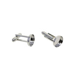 Max 10x 12mm Blank Cuff Link Settings Bases DIY Formal Cufflink White Golden