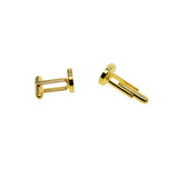 Max 10Pack Cufflink Cuff Button Glue Pad Round Base Cuff Link Findings Golden