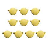 Max 10pcs Round Brooch Clasps Pin Disk Base Pad Bezel Blank Cabochon Trays Gold