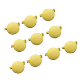 Max 10pcs Round Brooch Clasps Pin Disk Base Pad Bezel Blank Cabochon Trays Gold