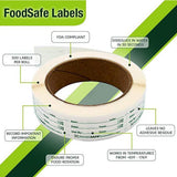 Maxbell 1 Roll of 250pcs Freezer Refrigerator Food Storage Labels Adhesive Stickers