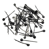 Maxbell 50x Black Hair Clips Bezel Tray Base Barrettes Hairclips DIY Jewelry Making