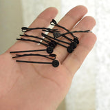 Maxbell 50x Black Hair Clips Bezel Tray Base Barrettes Hairclips DIY Jewelry Making