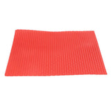 Maxbell 20x20cm honeycomb beeswax slice pieces for pillar candle taper DIY  red