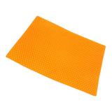 Maxbell 20x20cm honeycomb beeswax slice pieces for pillar candle taper DIY  orange