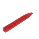 Maxbell Beeswax Candles Long Candles Hand Made Honeycomb Taper Wedding Decors Red
