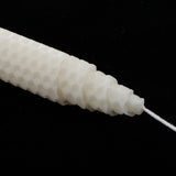 Maxbell Beeswax Candles Long Candles Hand Made Honeycomb Taper Wedding Decors White