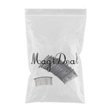 Max 10pcs Metal Hair Comb Slide Side Combs Pin Hair Clips DIY Hair Findings