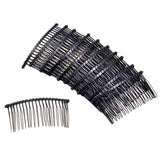 Max 10pcs Metal Hair Comb Slide Side Combs Pin Hair Clips DIY Hair Findings