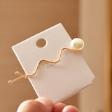 Max 10 Pieces Womens Fashion Golden Waved Shape Hair Clip Hairpin Hair Accessory