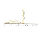 Max 10 Pieces Womens Fashion Golden Waved Shape Hair Clip Hairpin Hair Accessory