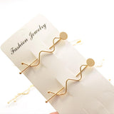 Max 10 Pieces Womens Fashion Golden Waved Shape Hair Clip Hairpin Hair Accessory