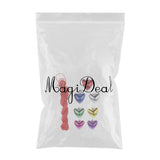 Max Craft Bells DIY Bells for Holiday Christmas Decoration Shiny Heart 7pcs