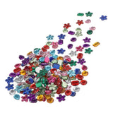 Max 180/200pcs Resin Rhinestone DIY Buttons FlatBack Rhinestone Mixed A 200Pcs