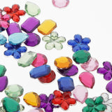 Max 180/200pcs Resin Rhinestone DIY Buttons FlatBack Rhinestone Mixed A 200Pcs