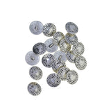 Maxbell 20pcs Tibetan Silver Alloy 1-Hole Sewing Buttons Fastening 18mm Heart