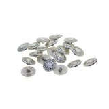 Maxbell 20pcs Tibetan Silver Alloy 1-Hole Sewing Buttons Fastening 18mm Heart