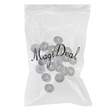 Maxbell 20pcs Tibetan Silver Alloy 1-Hole Sewing Buttons Fastening 18mm Heart
