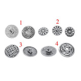 Maxbell 20pcs Tibetan Silver Alloy 1-Hole Sewing Buttons Fastening 18mm Heart