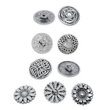 Maxbell 20pcs Tibetan Silver Alloy 1-Hole Sewing Buttons Fastening 18mm Heart