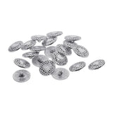 Maxbell 20pcs Tibetan Silver Alloy 1-Hole Sewing Buttons Fastening 18mm Heart