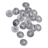 Maxbell 20pcs Tibetan Silver Alloy 1-Hole Sewing Buttons Fastening 18mm Heart