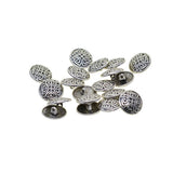 Maxbell 20pcs Tibetan Silver Alloy 1-Hole Sewing Buttons Fastening 17mm Maze