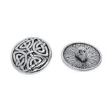 Maxbell 20pcs Tibetan Silver Alloy 1-Hole Sewing Buttons Fastening 17mm Maze