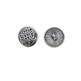 Maxbell 20pcs Tibetan Silver Alloy 1-Hole Sewing Buttons Fastening 17mm Maze