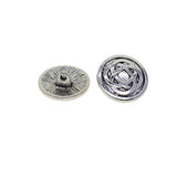 Maxbell 20pcs Tibetan Silver Alloy 1-Hole Sewing Buttons Fastening 17mm Celtic Knot