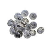 Maxbell 20pcs Tibetan Silver Alloy 1-Hole Sewing Buttons Fastening 17mm Celtic Knot