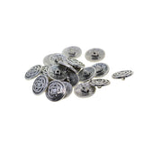Maxbell 20pcs Tibetan Silver Alloy 1-Hole Sewing Buttons Fastening 17mm Celtic Knot