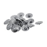 Maxbell 20pcs Tibetan Silver Alloy 1-Hole Sewing Buttons Fastening 17mm Celtic Knot