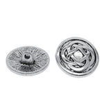 Maxbell 20pcs Tibetan Silver Alloy 1-Hole Sewing Buttons Fastening 17mm Celtic Knot