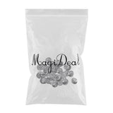 Maxbell 30 Pieces Antique Silver Engraved Shank Buttons Flower Pattern