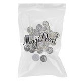 Maxbell 30 Pieces Antique Silver Engraved Shank Buttons Horse Head