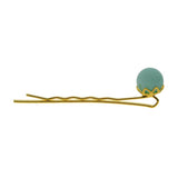 Max 10x blank  Hair Clip Hair Pin Gothic Filigree  round Flower pearl base Gold