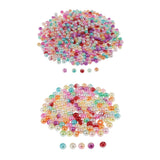 Maxbell 500pcs Mixed Imitation Pearl Loose Beads Jewelry Making Spacer Crafts 6mm 500pcs