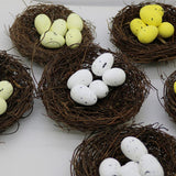 Max 100pcs artificial fake eggs quail pigeon egg photography props decors white